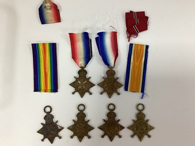 Lot 624 - WWI Unnamed 1914 Mons Stars and 1914-1915...
