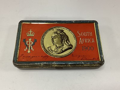Lot 552 - Boer War South Africa 1900 Gift Tin, complete...