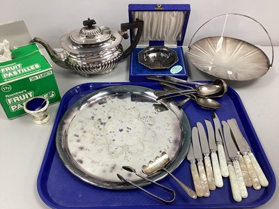 Lot 172 - A Hallmarked Silver Server, R&B, Sheffield...