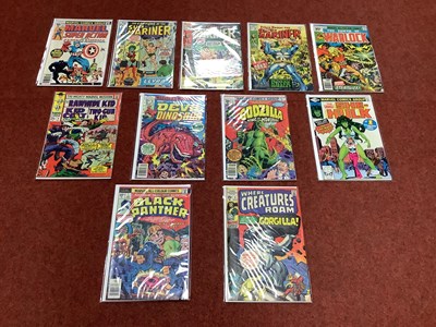 Lot 867 - Eleven Marvel Comics. Comprising of The Savage...