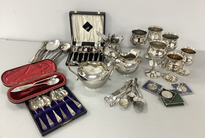 Lot 193 - A Set of Four Georgian Hallmarked Silver...