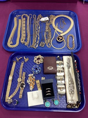 Lot 208 - A Collection of Modern Gilt Coloured Jewellery,...