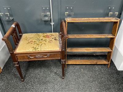 Lot 1523 - Edwardian Mahogany Box Seat Piano Stool on...