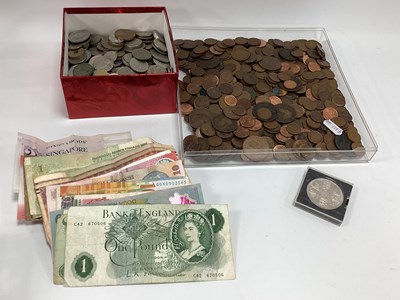 Lot 1326 - Large Collection Of Coins And Banknotes,...