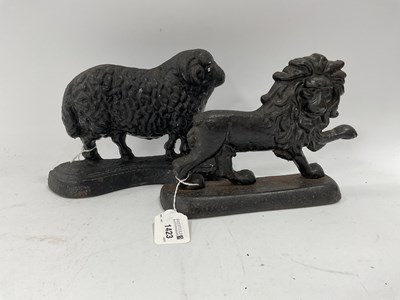 Lot 1423 - XIX Century Cast Iron Door Stops, one as a...