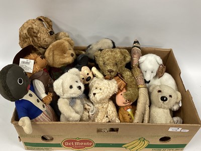 Lot 1112 - Merrythought Black & White Dog, Chad Valley...