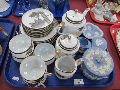 Lot 1250 - A Japanese 'Hayasi Kutani fine china' geisha...