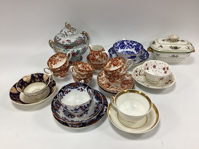 Lot 1248 - Two Spode Tureens, two Rockingham Pottery cups...