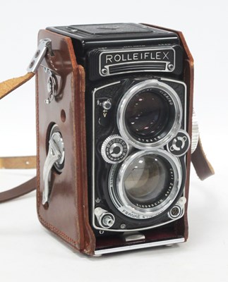 Lot 1219 - A Rollei F&H Rolleiflex Medium Format Camera,...