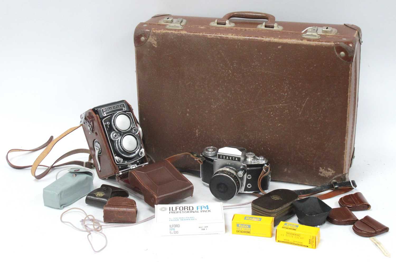 Lot 1219 - A Rollei F&H Rolleiflex Medium Format Camera,...