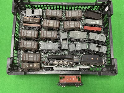 Lot 631 - An 00 gauge LMS freight train, including...
