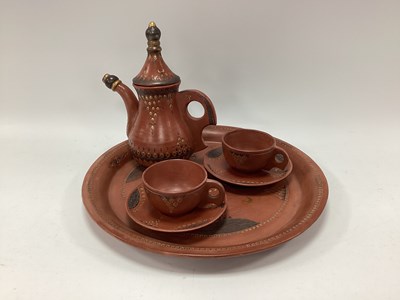 Lot 1340 - Turkish Tophane Coffee Set Comprising of...
