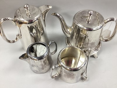 Lot 222 - Sheffield EPNS Four Piece Teaset, stamped...