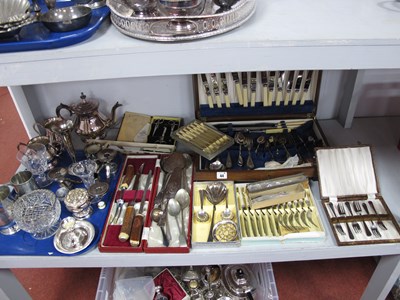 Lot 44 - A Mixed Lot of Assorted Plated Ware, including...