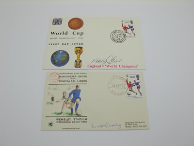 Lot 415 - Matt Busby Autograph, blue ink signed...