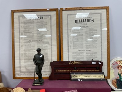 Lot 1372 - Snooker and Billiards Rules of the Game...