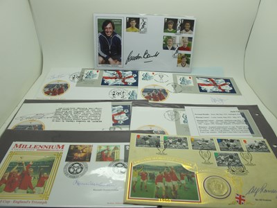 Lot 421 - World Cup 1966 Autographs, Geoff Hurst, Jack...