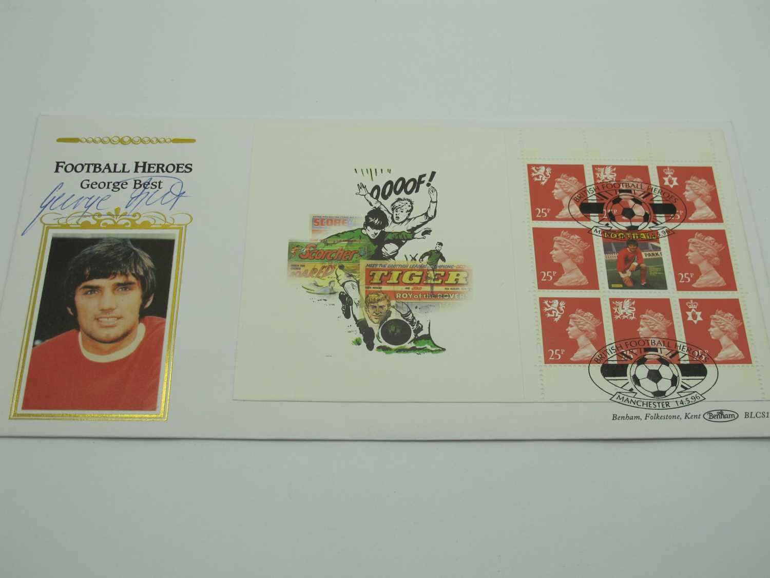 Lot 417 - George Best Autograph, blue ink signed