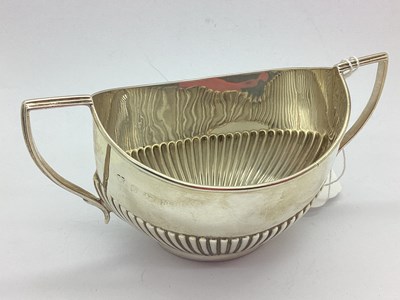 Lot 5 - A Hallmarked Silver Twin Handled Sugar Bowl, W....