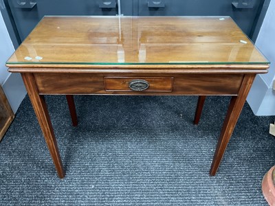 Lot 1556 - Early XIX Century Mahogany Fold-over Tea-table,...