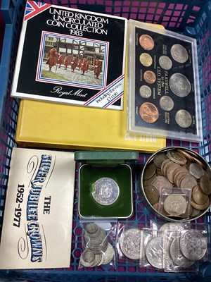 Lot 519 - Collection Of GB Coins And Coin Sets, includes...