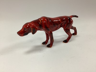 Lot 1260 - Anita Harris Model of a Flambe Pointer Hunting...