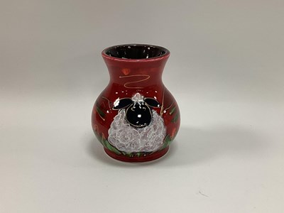 Lot 1185 - Anita Harris Black Nosed Sheep Trojan Vase,...