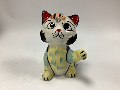 Lot 1301 - Lorna Bailey Busy Bee The Cat, 12cm tall.