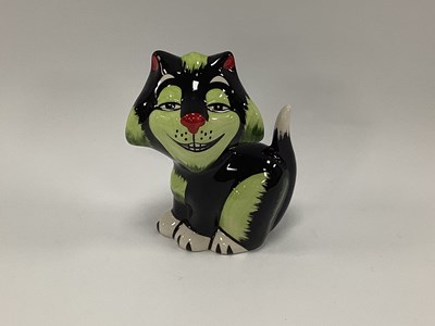 Lot 1177 - Lorna Bailey Gnasher The Cat, 13cm tall.