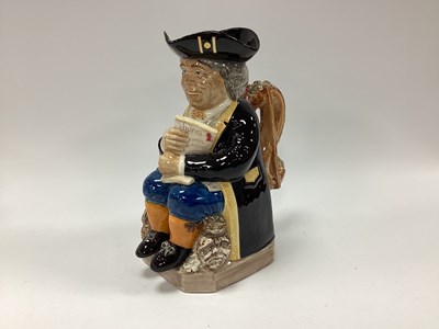 Lot 1261 - Peggy Davies The Shares Toby Jug, artist's...