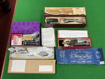 Lot 453 - Four 'OO' Gauge/4mm Part Completed Steam...