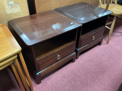 Lot 1568 - Stag Furniture a Pair of Bedside Cupboards...