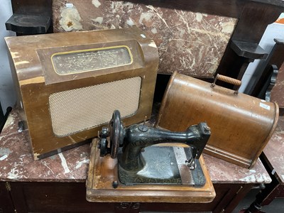 Lot 1516 - Singer Sewing Machine in dome case, Ferguson...
