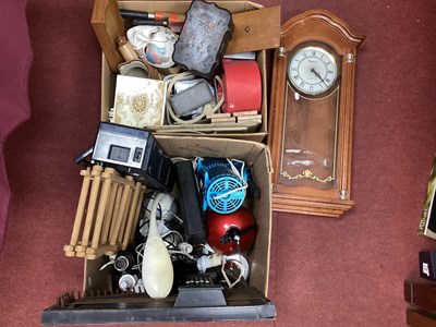 Lot 1331 - Zither, radios, lacquered tea caddy, tiles,...
