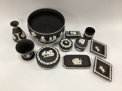 Lot 1170 - Wedgewood's 'Black Jasper Ware' Imperial Bowl,...