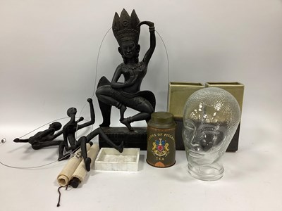 Lot 1010 - A Pair of Climber Sculpture Figures, a pair of...
