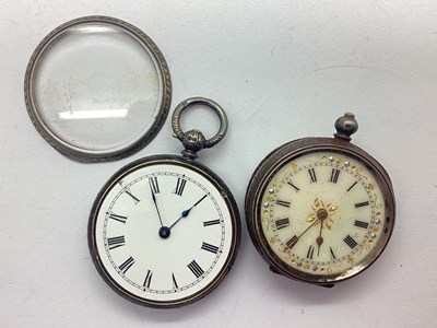 Lot 262 - A Hallmarked Silver Cased Openface Ladies Fob...