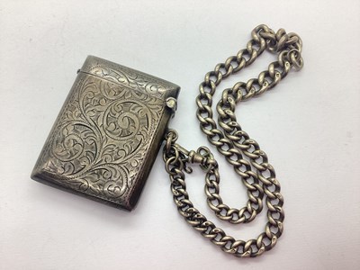 Lot 265 - A Hallmarked Silver Vesta Case, J & RG,...