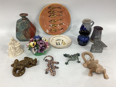 Lot 1384 - Carved Wooden Kimono Dragon, potting shed...
