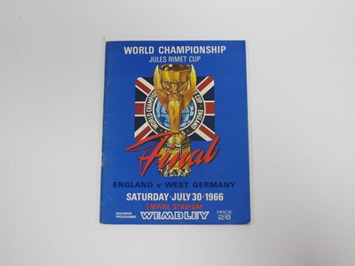 Lot 854 - 1966 World Cup Final Programme England v West...