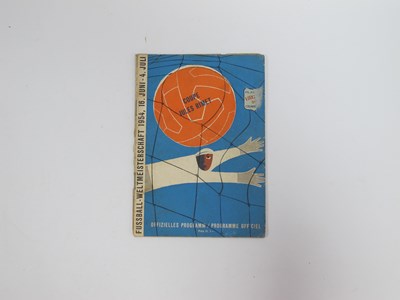 Lot 863 - 1954 World Cup Programme England v Switzerland...