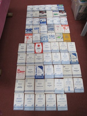 Lot 735 - Sheffield Wednesday H+A Programmes 1955-60...