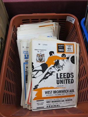 Lot 490 - Leeds United Home Programmes 1970-73,...