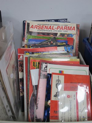 Lot 495 - Arsenal Programmes 1994 Cup Winners Cup Final...