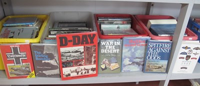 Lot 421 - WWI/WWII Military Theme Books, including...