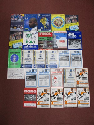 Lot 717 - Leeds United Programmes 1970 FA Cup Final Plus...