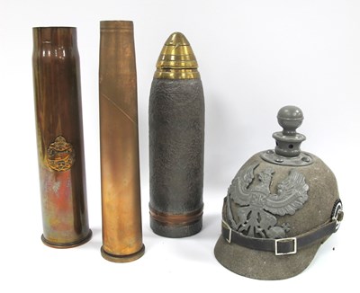 Lot 464 - WWI British 18pr Shrapnel Shell, recovered...