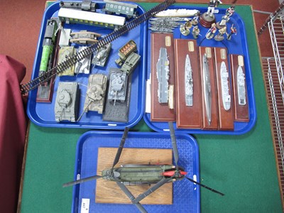 Lot 447 - Model Figures, Tanks, Trains, Ships and...