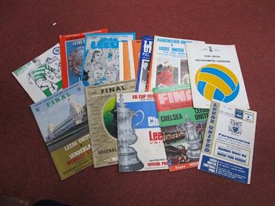 Lot 505 - Leeds United Big Match Programmes F.A Cup...