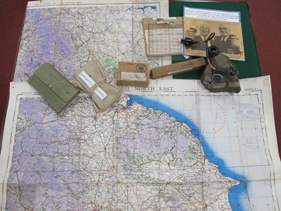 Lot 476 - WWII RAF Navigation Items and Sewing Kit,...
